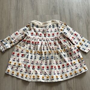 Hanna Anderson Floral Long Sleeve  Dress